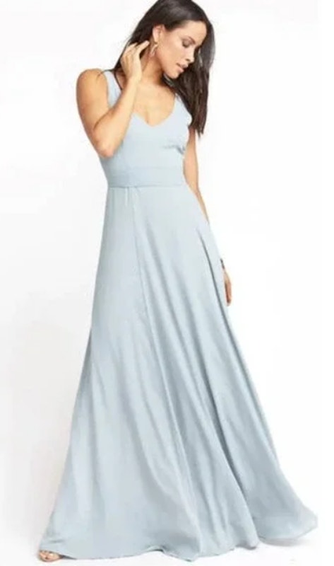 Show Me Your Mumu Formal Maxi Dress, Small, Jenn Light Green Sleeveless Bridal